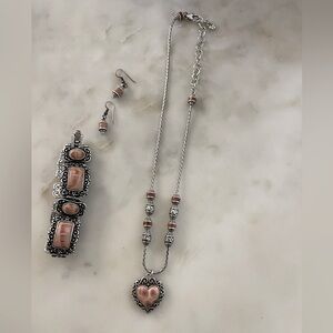Mauve Pink Brighton jewelry set